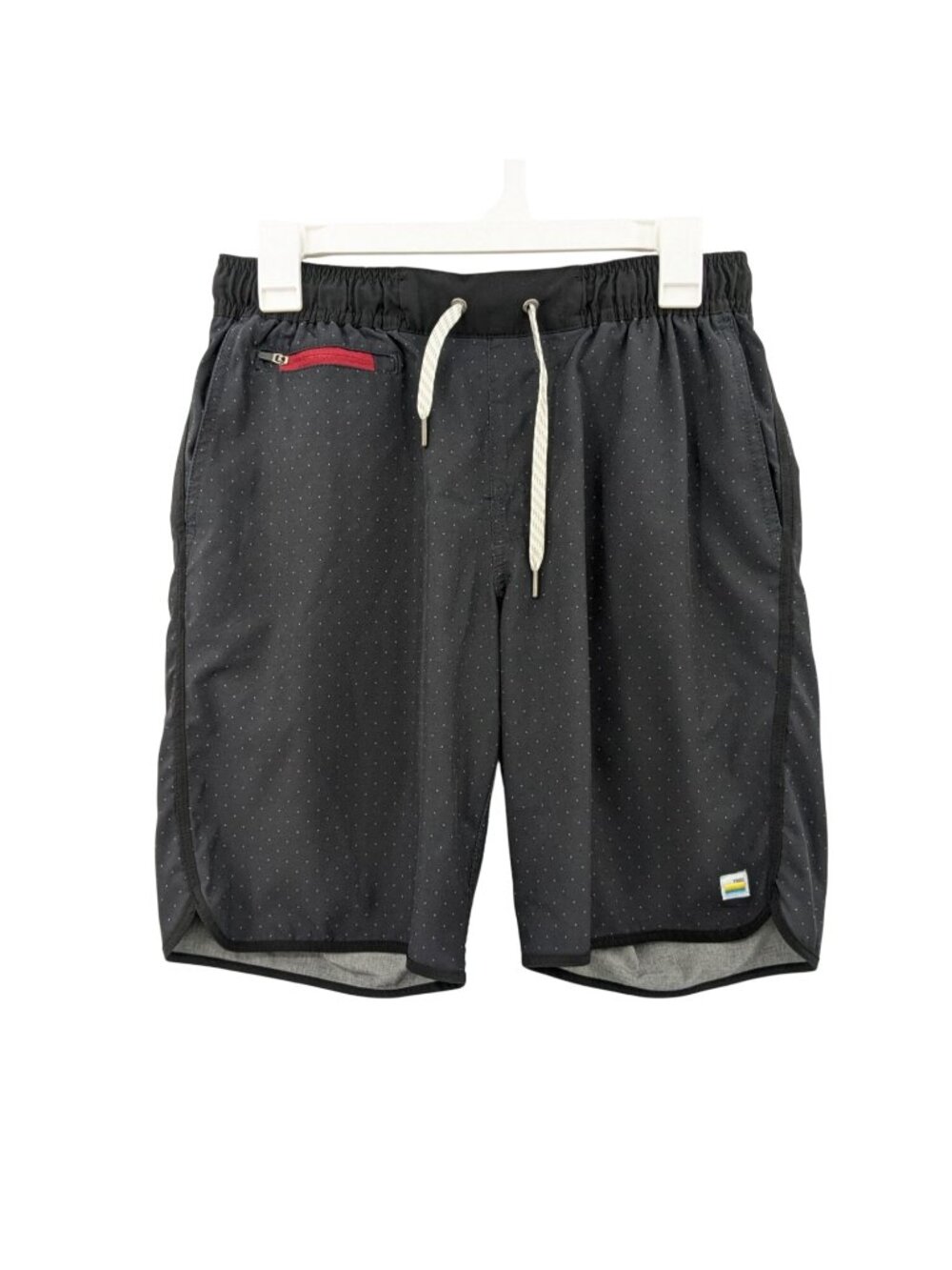Vuori Performance Athletic Shorts Geometric Print Stretch Drawstring Waist Small